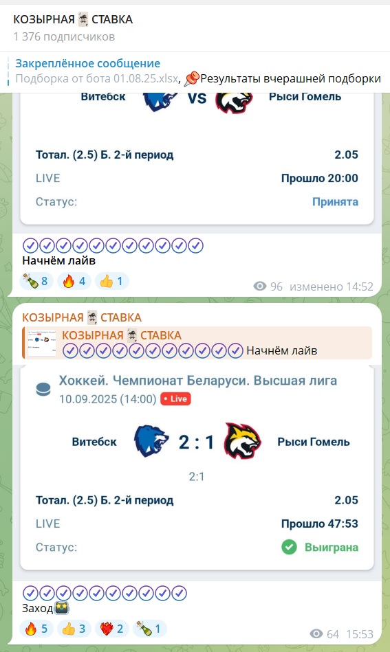 Козырная ставка каппер