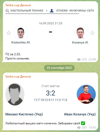 Каппер неправильно подводит итог ставки