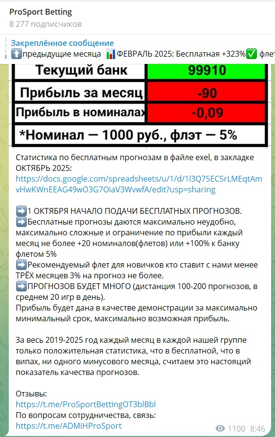 pro sport betting каппер