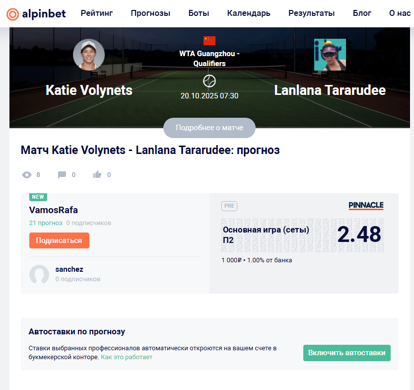 телеграмм Alpinbetcom