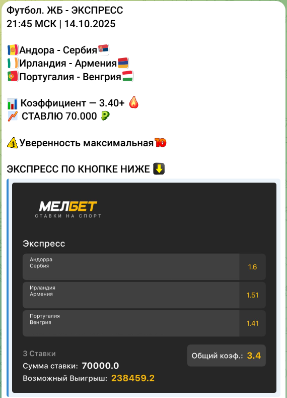 телеграмм-канал murik bets