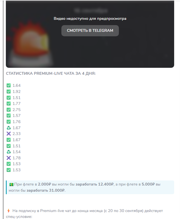 телеграмм Про ставки