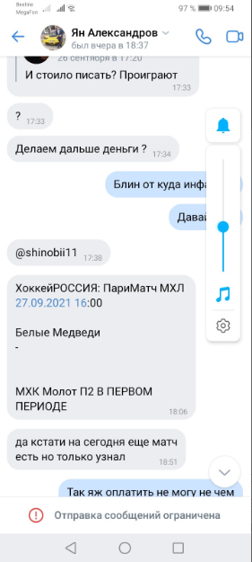 Общение с подписчиками в чате