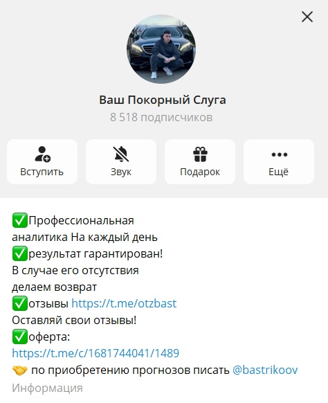 Ваш Покорный Слуга отзывы