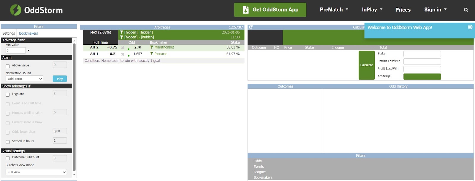 Oddstorm каппер