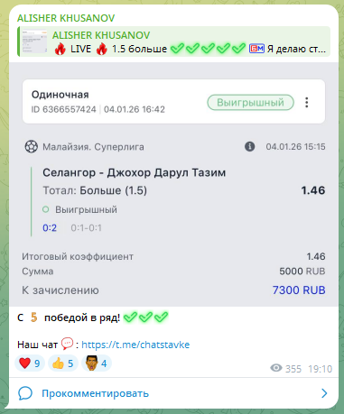 Ставка на ТБ в ходе марафона