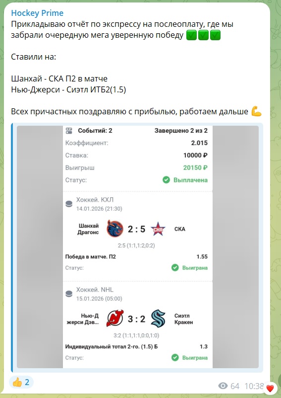 Hockey Prime каппер