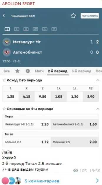 APOLLON SPORT каппер