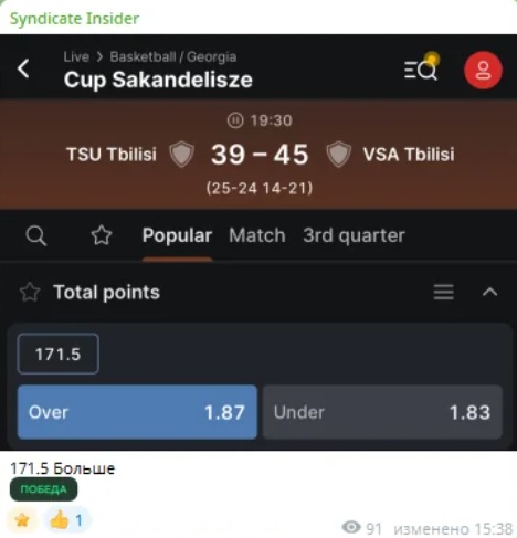 Syndicate Insider каппер Syndicate Insider каппер