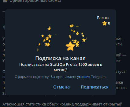 телеграм StatIQa | Спортивная аналитика и прогнозы